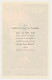 Affiche Em. Kind 1939 - Achterzijde Bedrukt  - Unclassified