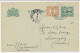 Briefkaart G. 96 A I / Bijfrankering Amsterdam - Zweden 1917 - Postwaardestukken