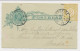 Postblad G. 4 / Bijfrankering Hoogerheide - Breda 1897 - Postwaardestukken