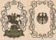 Telegram Germany 1930 - Schmuckblatt Telegramme Postilion - Horse - Horn Blower -Eagle - Other & Unclassified