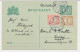 Briefkaart G. 80 A I / Bijfrankering Vlissingen - Duitsland 1910 - Postwaardestukken