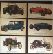6 Postcards Lot Vintage Cars Collectors Reproductions Bentley Affa Romeo Rolls-Royce Bugatti Stanley Model T Ford - Collezioni E Lotti