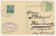 Briefkaart G. 216 / Bijfrankering Groningen - Duitsland 1926 - Ganzsachen