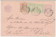 Briefkaart G. 23 / Bijfrankering Schiedam - Frankrijk 1891 - Postwaardestukken