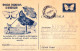 ROMANIA ~ 1960 : CARTE POSTALA / STATIONERY POSTCARD : THE FALL WEBWORM / HYPHANTRIA CUNEA / BUTTERFLY - RRR ! (an657) - Postwaardestukken