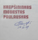Lithuanian Book / Krepšininkas Modestas Paulauskas Signed, Autographed 1978 - Cultural
