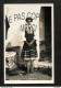 GRÈCE - EMBONA  -  Femme En Costume Traditionnel - Photo-carte  F. FIORILLO - RARE - Griechenland