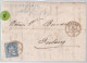 Un Timbre N° 31  10 C  Franco  Suisse  Sur Lettre Genève  Septembre 1865 Destination Fribourg - Briefe U. Dokumente