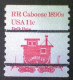 United States, Scott #1905a, Used(o), 1984 Coil, Transportation Series: Caboose Of 1890s, 11¢, Red - Usados