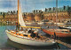 Navigation Sailing Vessels & Boats Themed Postcard Saint Malo Yachts Fort - Segelboote