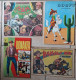 Lot De 4 Récits Complets BONANZA N°24 Coll. WILD WEST EDICOQ GOUFY, Coll. A TRAVERS LE MONDE RAM - Paquete De Libros