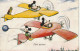 YO 3- " FLIRT AERIEN " - RAPPROCHEMENT EN VOL - SOURIS MICKEY , MINNIE - AVIONS - PERROQUET - 2 SCANS - Other & Unclassified