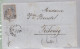 Un Timbre N° 31  10 C  Franco  Suisse  Sur Lettre   Facture   1865   Destination Fribourg - Covers & Documents