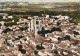 YO 15-(34) CAPESTANG - VUE AERIENNE DE LA COLLEGIALE SAINT ETIENNE - CARTE COULEURS - 2 SCANS - Capestang