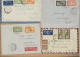 INDOCHINE -LOT DE 8 LETTRES AFFRANCHISSEMENT DIVERS DONT POSTE AERIENNE -- ANNEE 1948 A 1950 - Lettres & Documents