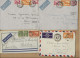 INDOCHINE -LOT DE 8 LETTRES AFFRANCHISSEMENT DIVERS DONT POSTE AERIENNE -- ANNEE 1948 A 1950 - Briefe U. Dokumente