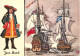 Navigation Sailing Vessels & Boats Themed Postcard Jean Bart Galleon Cote D'Opale - Velieri