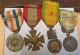 Petit Lot MEDAILLE COLONIALE MILITAIRE DECORATION OPERATIONS EXTERIEURES Et CHEMINOTS SNCF ( H. Poirey 1949) - Frankrijk