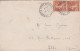 1935-lettre De THEZAN LES BEZIERS-34 Pour ALBI-81, Type Semeuse 25c X 2  ,cachet Du 4-1-35 , Tuberculose Au Dos - 1921-1960: Période Moderne