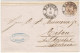 Hamburg Brief Mit Mi.-Nr.18b Als EF. Orig. Gelaufen Hamburg 9/10 1865 Nach Eybau über Ober Oderwitz, Feinst - Storia Postale