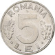 Roumanie, 5 Lei, 1993, Nickel Plaqué Acier, SUP, KM:114 - Romania