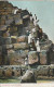 ZA 17- MOUNTING THE PYRAMID - ESCALADE DE  LA PYRAMIDE - CARTE COLORISEE - LICHTENSTERN & HARARI , CAIRO N° 13- 2 SCANS - Pirámides