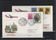 Schweiz Air Mail Swissair  FFC  1.4..1967 Basel - Rom VV - Premiers Vols