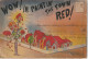 ZA 2-" WOW ! I' M PAINTIN' THE TOWN RED ! " - CARTE DEPLIANT 18 DESSINS HUMOUR (13,8x9) - COLOURPICTURE PUBLIC. , U.S.A - Humor