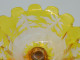 Delcampe - -SUPERBE COUPE Sur Pied CRISTAL BOHEME Couleur AMBRE CLAIRE CERFS BICHES   E - Glas & Kristall