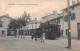 MIRIBEL (Ain) - La Place Avec Ses Tramways - Publicité Chocolat Menier - Voyagé 1908 (2 Scans) Cannes 16 Rue Des Marches - Unclassified