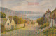 Z+ 26- CARTE PUBLICITAIRE PETROLE HAHN POUR LES CHEVEUX - PAYSAGE ECOSSAIS - VILLAGE - SCOTTISH LANDSCAPE- 2 SCANS - Reclame