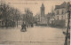 Z++ 27-(94) INONDATIONS DE LA MARNE (1910) - LA PLACE DE LA MAIRIE ET L' EGLISE A BRY SUR MARNE - ANIMATION- 2 SCANS - Bry Sur Marne