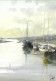 CP Arts > Peintures & Tableaux Aquarelle De Philippe Vandenberghe N° 438 Bateaux Au Port - Paintings