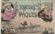Z++ 2- " JOYEUSES PAQUES " -  SCENE DANS LE DESERT: CARAVANE - MUSICIENS ET JOUEURS ARABES - CORRESPONDANCE ALGER 1908 - Easter