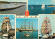 Navigation Sailing Vessels & Boats Themed Postcard Saint Malo Large Sailing Ships - Velieri