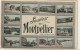 Z+ Nw 35-(34) SOUVENIR DE MONTPELLIER - CARTE FANTAISIE  MULTVUES - EDIT. Nvelles GALERIES , MONTPELLIER - Gruss Aus.../ Grüsse Aus...