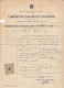 Italy. Casalnuovo Di Napoli. 1945. Marca Municipale (comunale) DIRITTI DI STATO CIVILE L. 0,30, Su Documento - Sin Clasificación