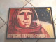 1950s SOVIET Political Poster,Framed Cosmonaut. - Posters