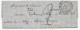 Lettre De ROME 1850 P / ALGER Cachet Militaire CORPS EXPEDITIONNAIRE D'ITALIE / Qer GENERAL+ Taxe 2 Rare Indice 19 Sup - 1849-1876: Période Classique