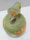 Delcampe - -ANCIEN PETIT CRUCHON CRUCHE TERRE CUITE Décor Fleurs Peintes Postérieur    E - Art Populaire