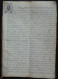 SINT-PIETERS-LEEUW. "Vercrijghbrief" Anno 1780 Op PERKAMENT - Manuscripts