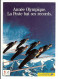 LA POSTE - Jeux Olympiques -  Albertville 1992 -  Carte De Soutien Interne à La Poste ( Vue Recto Verso ) - Giochi Olimpici
