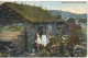 EXTERIOR OF AN IRISH CABIN - POSTCARD MADE OF PEAT - IN GOOD CONDITION - Otros & Sin Clasificación