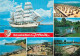 Navigation Sailing Vessels & Boats Themed Postcard Ostseeheilbad Gromitz Scooner - Velieri