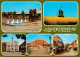 73670183 Oldenburg Holstein Brunnen Reiterskulptur Windmuehle Rathaus Ortspartie - Oldenburg (Holstein)