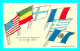 A853 / 195  Collection Des Drapeaux Des Nations Unies V - Werbepostkarten