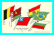 A853 / 213  Collection Des Drapeaux Des Nations Unies JUSTE COIN HAUT DROIT FINEMENT ABIMÉ, - Advertising