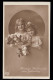 AK Glückwünsche Geburtstag: Zwei Lächelnde Mädchen Mit Rosen, DUISBURG 7.1.1918 - Sonstige & Ohne Zuordnung