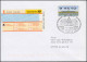 Sonder-R-Zettel BEPHILA 2001 - R-Brief ATM EF 410 Passender SSt BERLIN 8.2.2001 - R- & V- Viñetas