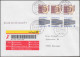 PostExpress Zustellung Gegen Unterschrift Ab 3.3.99: FDC SWK-MiF KREFELD 3.3.99 - Etiquettes 'Recommandé' & 'Valeur Déclarée'
